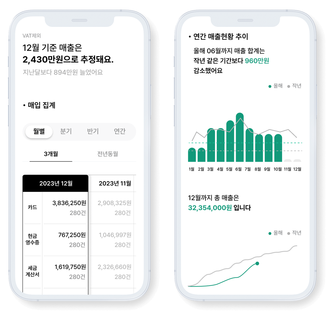 매출/매입 보고서